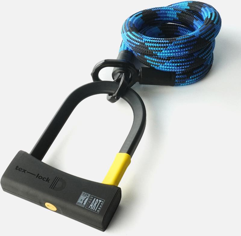 Texlock Bügelschloss mit Textilseil Eyelet