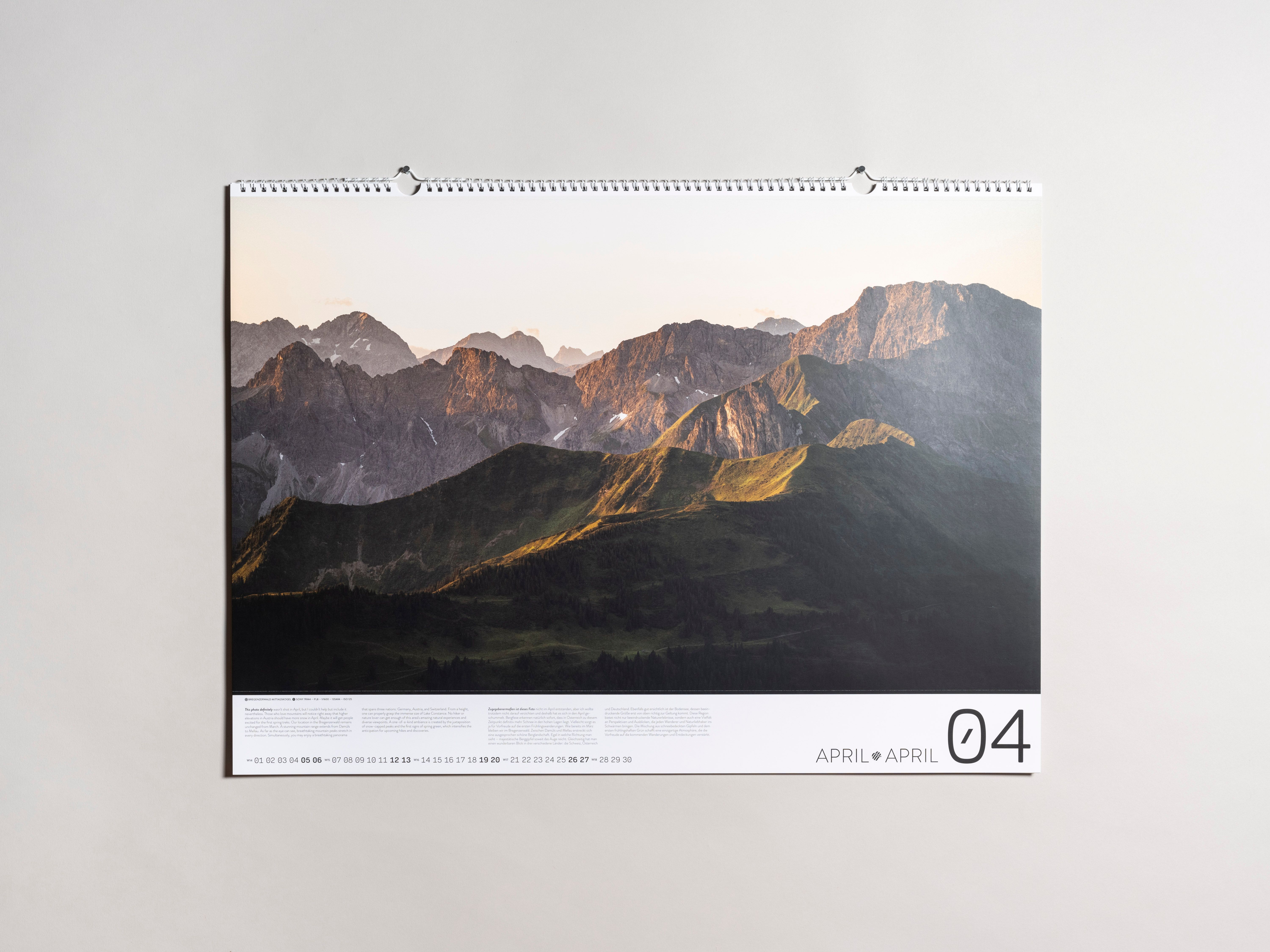 Bergkalender: Wilderness Wonders 2025