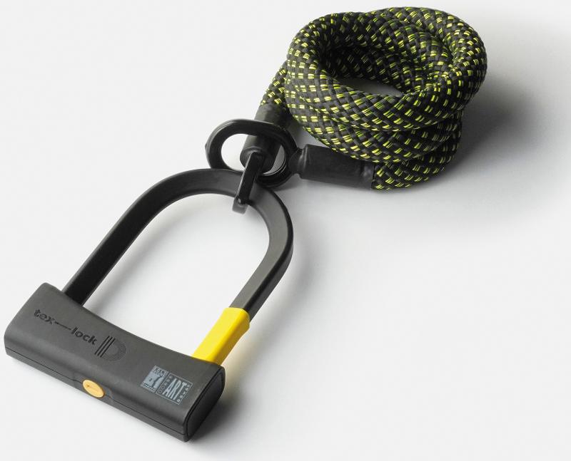 Texlock Bügelschloss mit Textilseil Eyelet