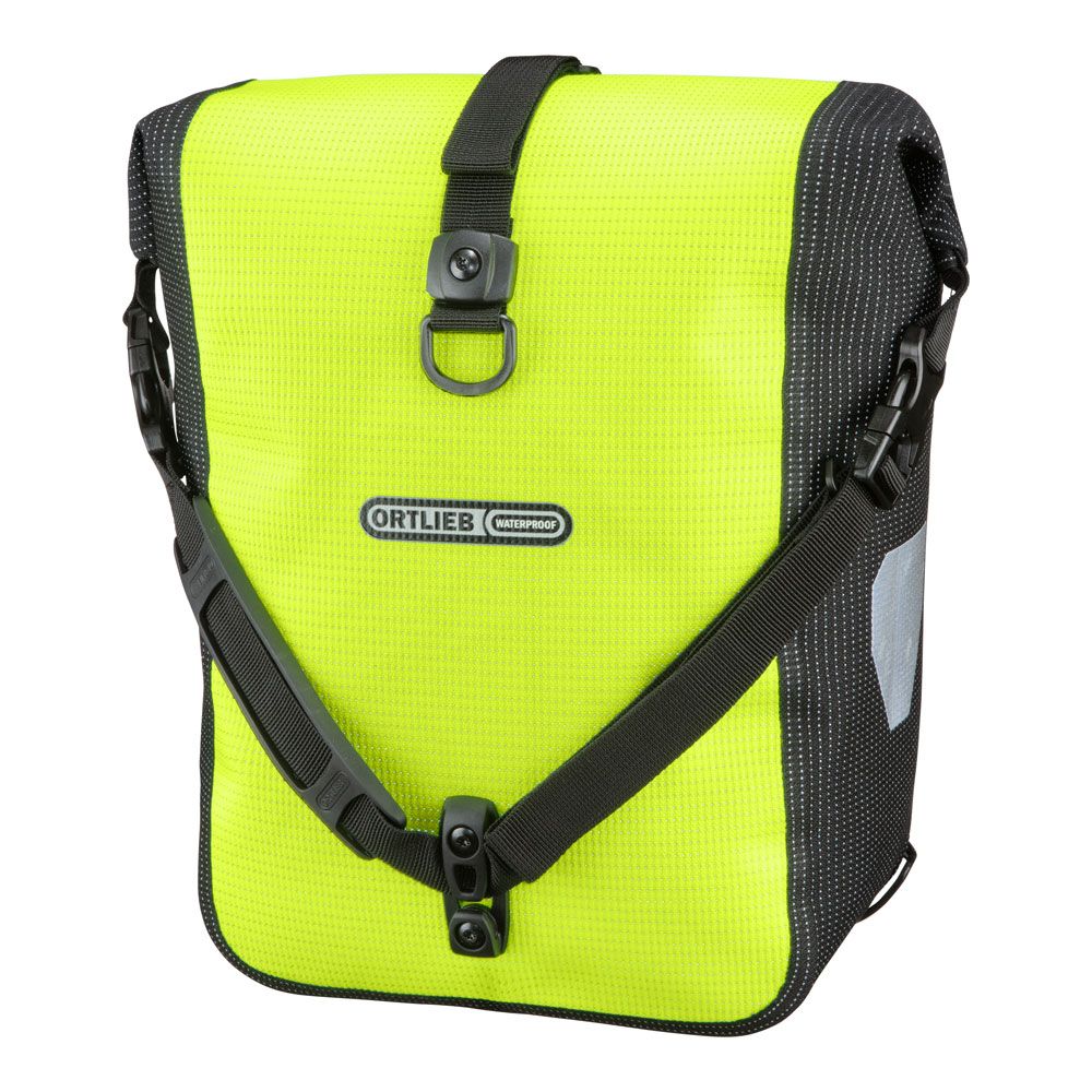 Ortlieb Sport-Roller High Visibility Packtaschenset neon yellow - black reflective