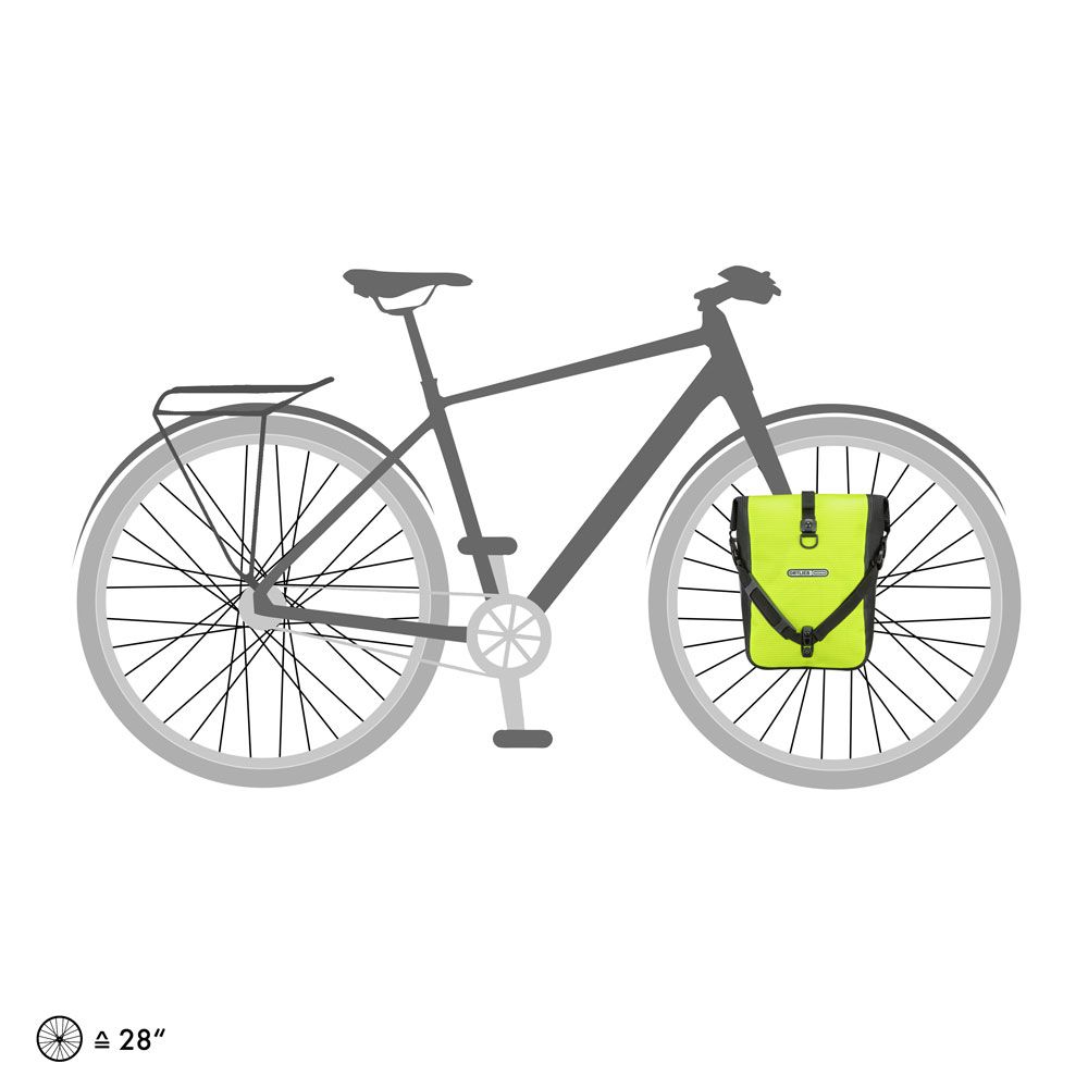 Ortlieb Sport-Roller High Visibility Packtaschenset neon yellow - black reflective