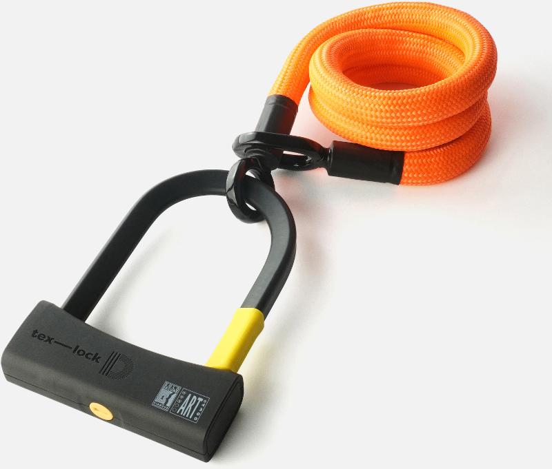 Texlock Bügelschloss mit Textilseil Eyelet