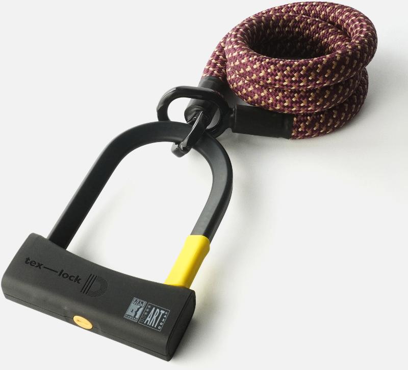 Texlock Bügelschloss mit Textilseil Eyelet