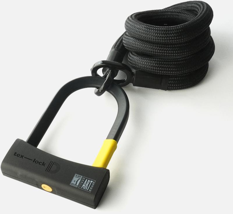 Texlock Bügelschloss mit Textilseil Eyelet