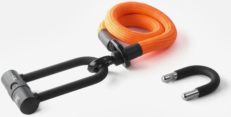 Texlock Bügelschloss mit Textilseil Eyelet